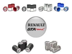 Renault Caps Tige Valve Jante Moto Style Robuste